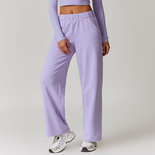 Outdoor Sports Straight High Waist Slimming Casual Pants