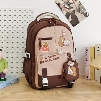 Creative Cartoon Printed Large Capacity Backpack