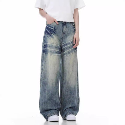 Loose Wide Leg Jeans American High Street