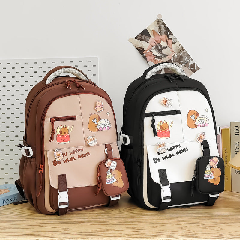 Creative Cartoon Printed Large Capacity Backpack