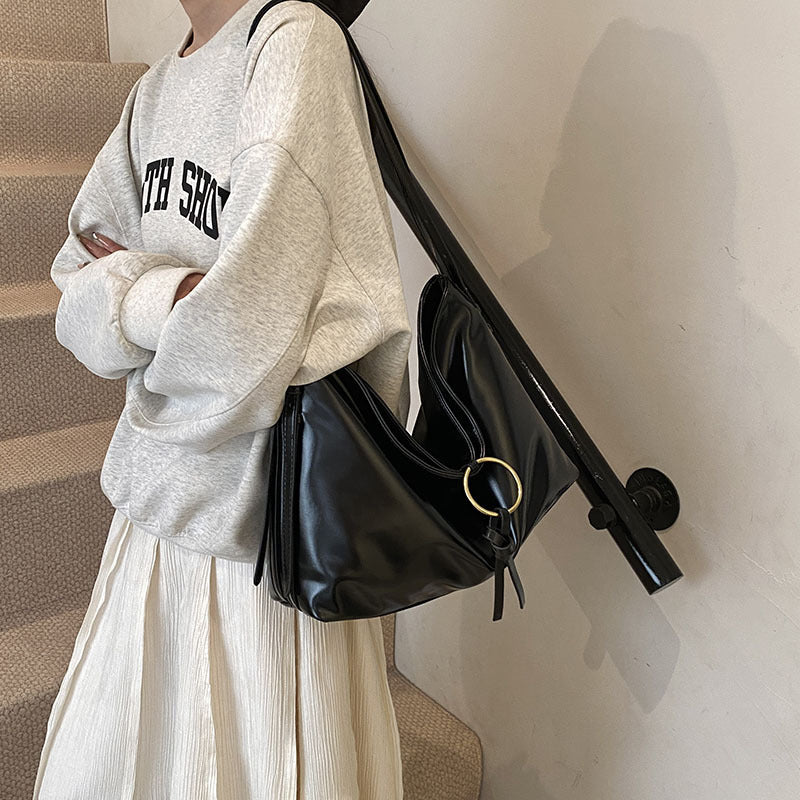 Vintage Bag Women's Large Capacity Soft Leather Niche