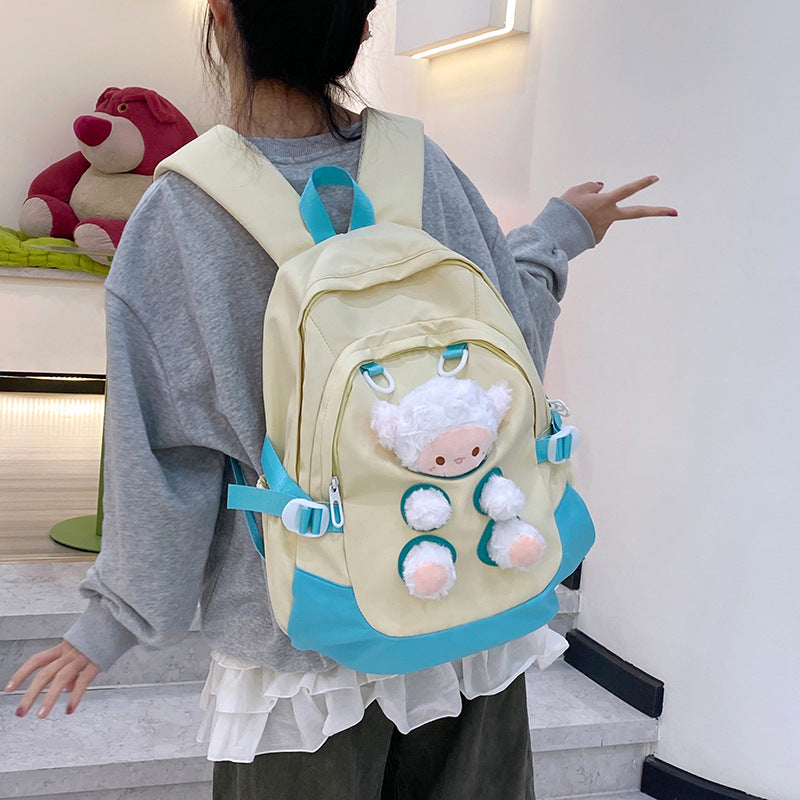 Children's Backpack Casual Patchwork Waterproof
