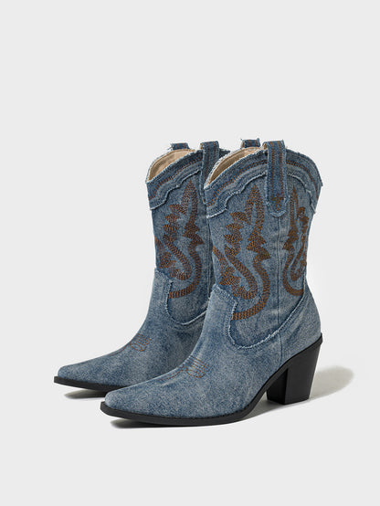 Fashionable Chunky Heel Women's Boots