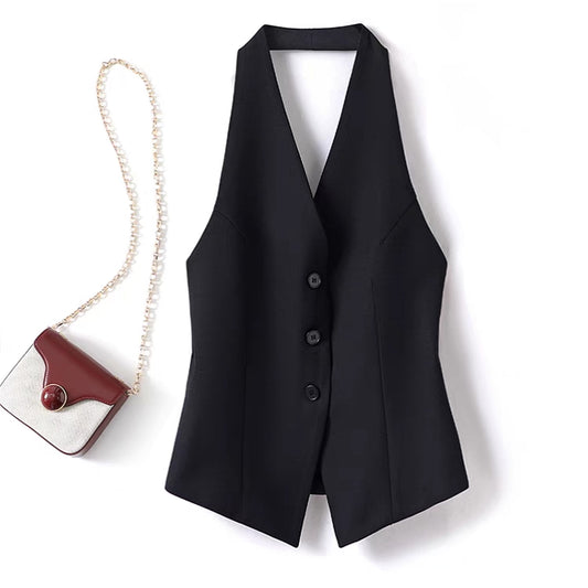 Halter Suit Vest Sleeveless Vest For Women