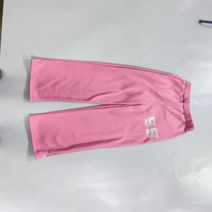 American Style Fashion Street Hip Hop Style Trousers Alphabet Embroidery Sweatpants