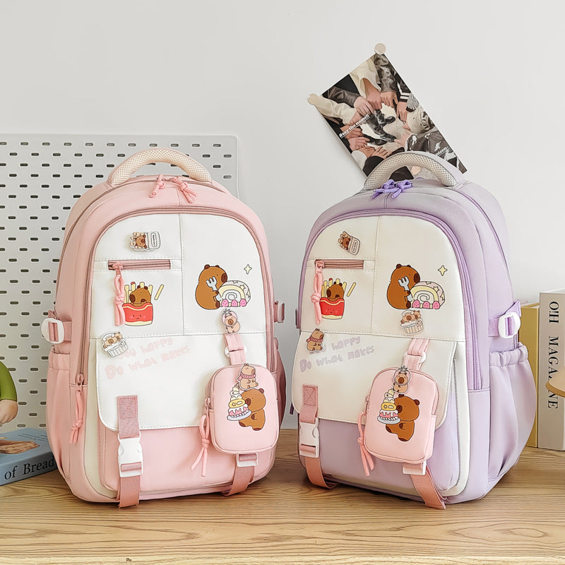 Creative Cartoon Printed Large Capacity Backpack