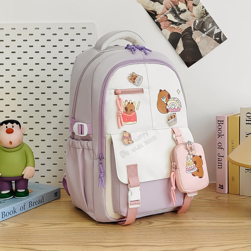 Creative Cartoon Printed Large Capacity Backpack
