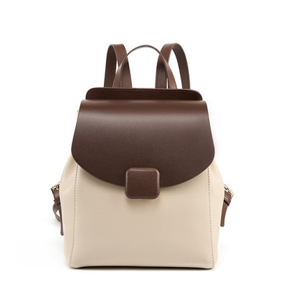New Women's Small Backpack Leather Travel Travel Light Large Capacity