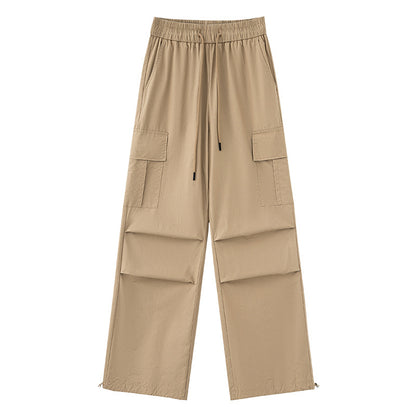 100 Cotton Cargo Pants Women's Summer Thin