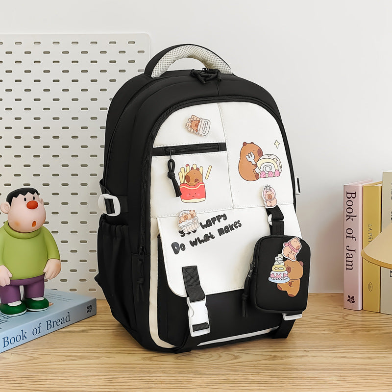 Creative Cartoon Printed Large Capacity Backpack