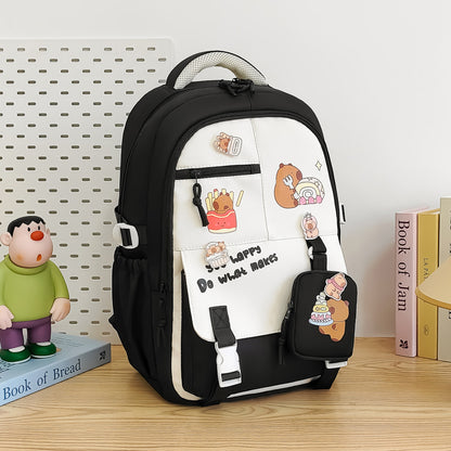 Creative Cartoon Printed Large Capacity Backpack