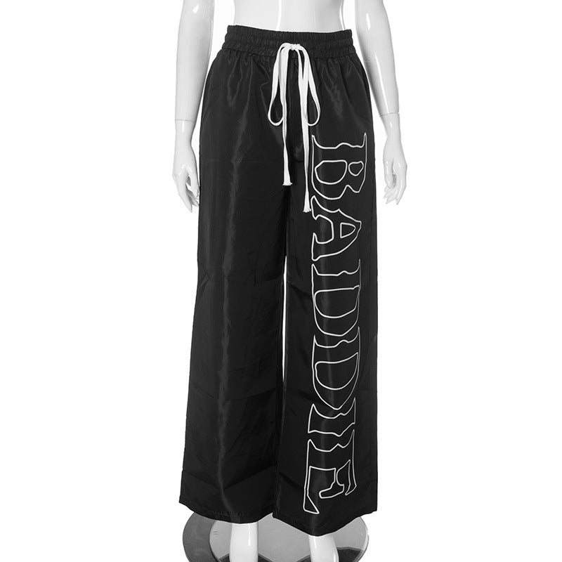 Drawstring Thin Loose Quick-drying Casual Pants