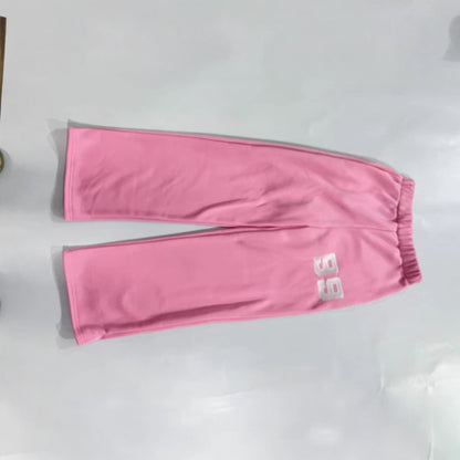 American Style Fashion Street Hip Hop Style Trousers Alphabet Embroidery Sweatpants