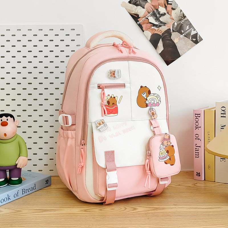 Creative Cartoon Printed Large Capacity Backpack