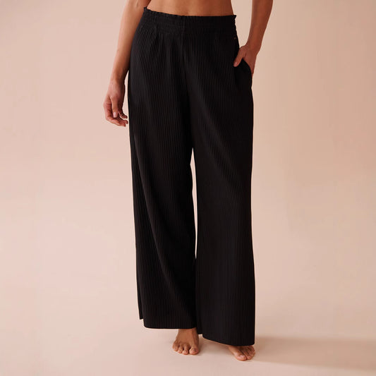 Women's Wide-leg Mid-waist Elastic Fashion