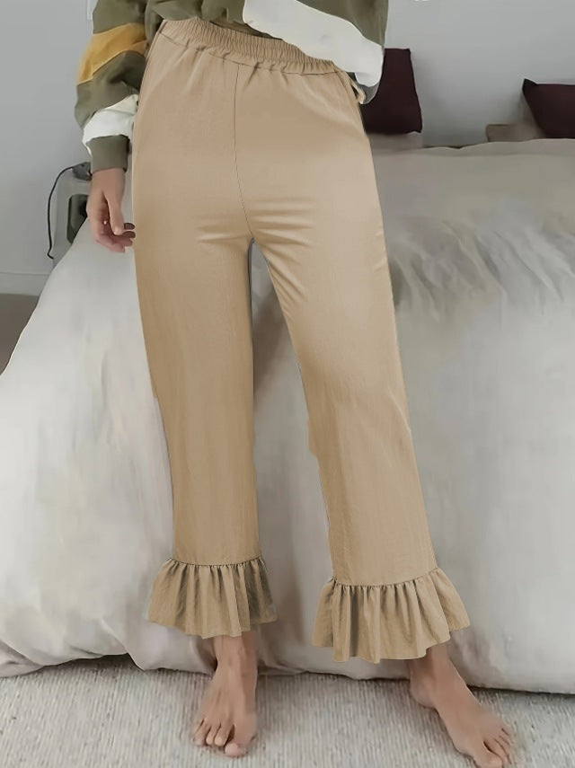 Women's Wide-leg Pants Fashion Flared Pants High Waist