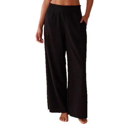 Women's Wide-leg Mid-waist Elastic Fashion
