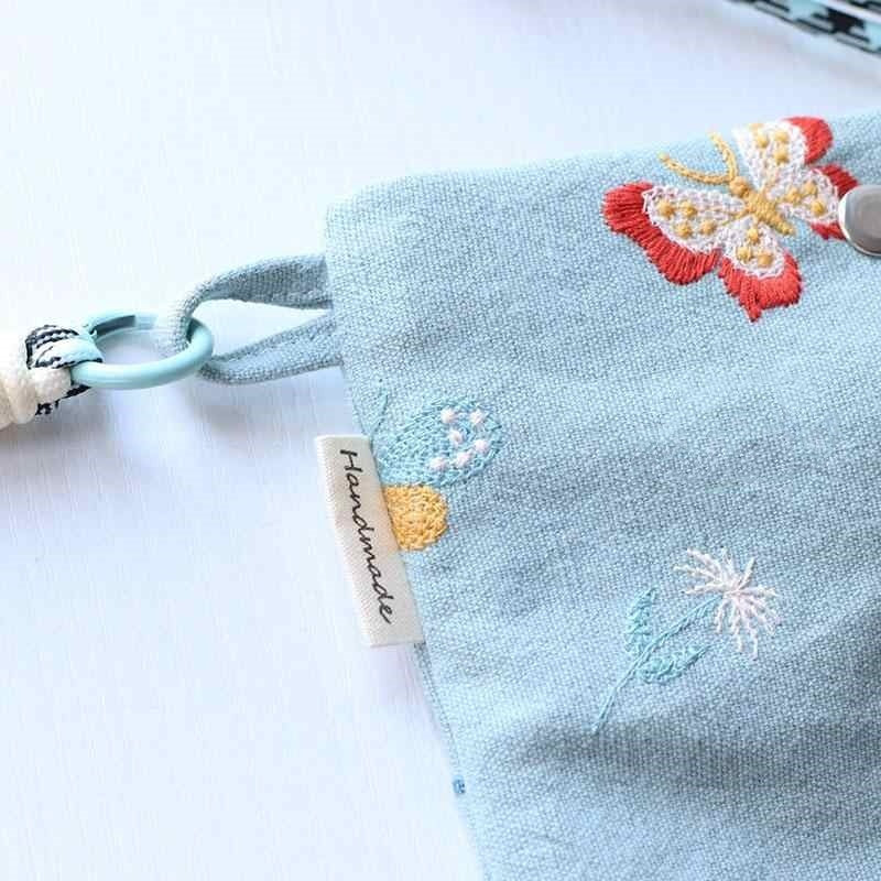 Butterfly Embroidered Crossbody Bag Storage And Carrying Coin Purse