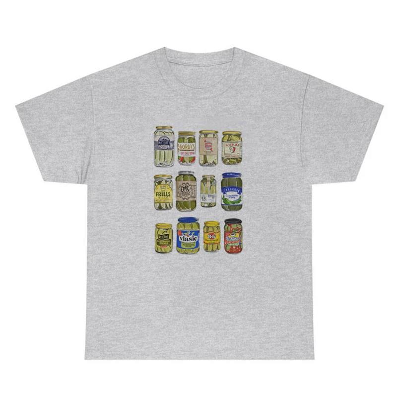 European And American Retro Printed Foreign Trade T-shirt Cute Solid Color