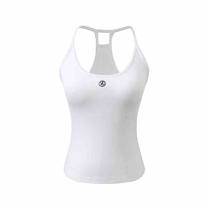 Women's Casual Solid Color U-neck Vest With Suspender