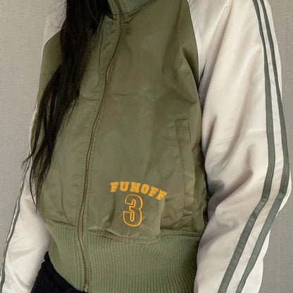 European And American Autumn Zipper Cardigan Jacket Women
