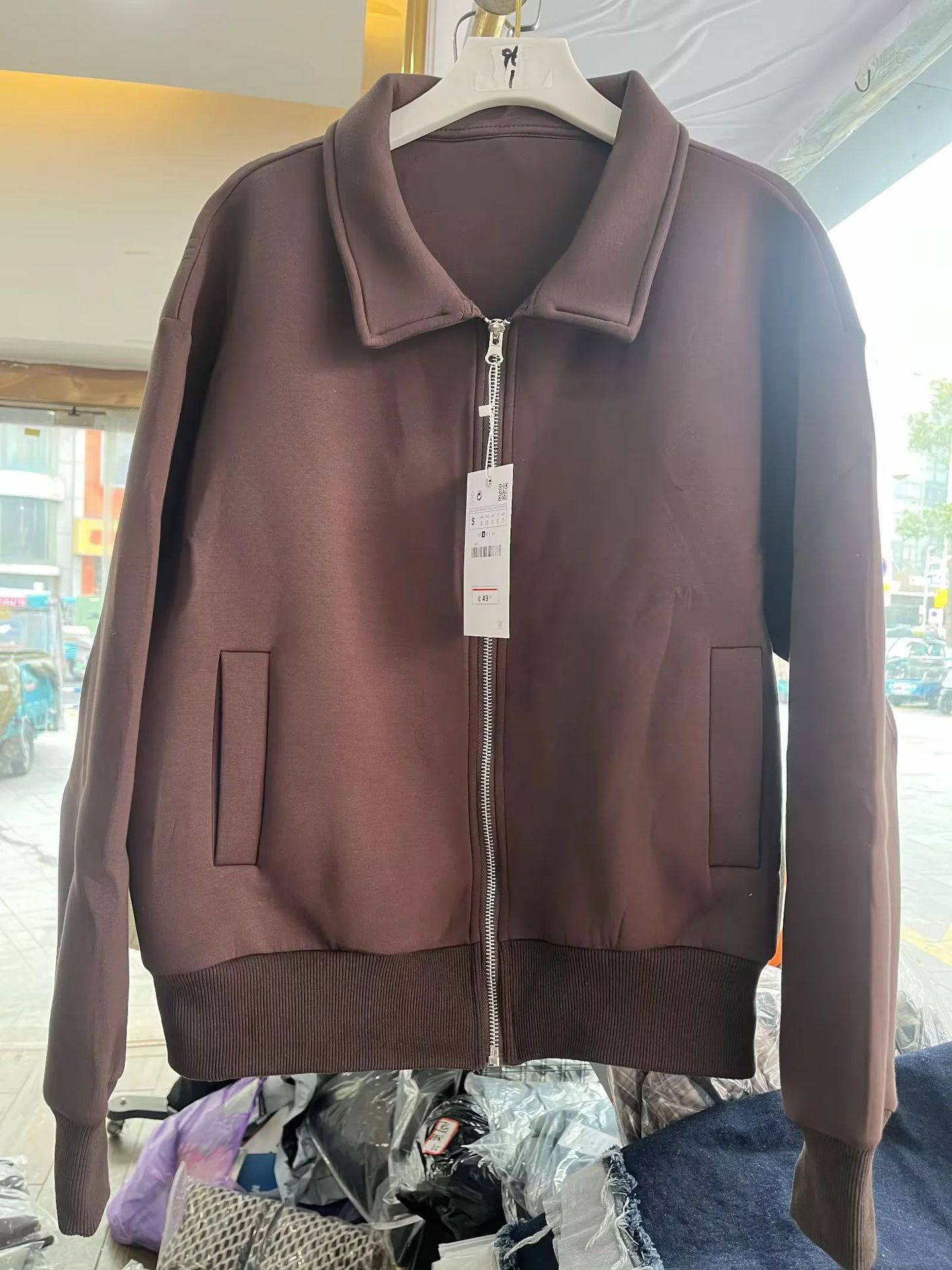European And American Style Lapel Loose Cardigan Coat Female Casual Jacket Top