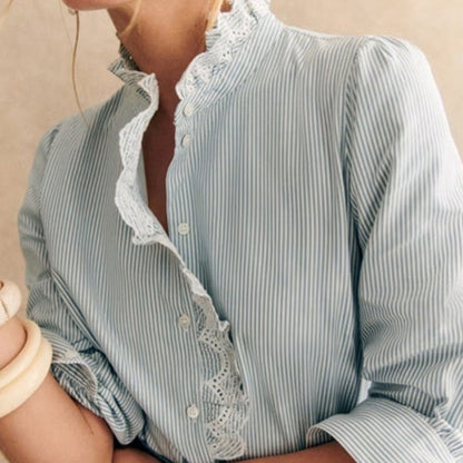 Shiying Single Row Multi-buckle Shirt For Women