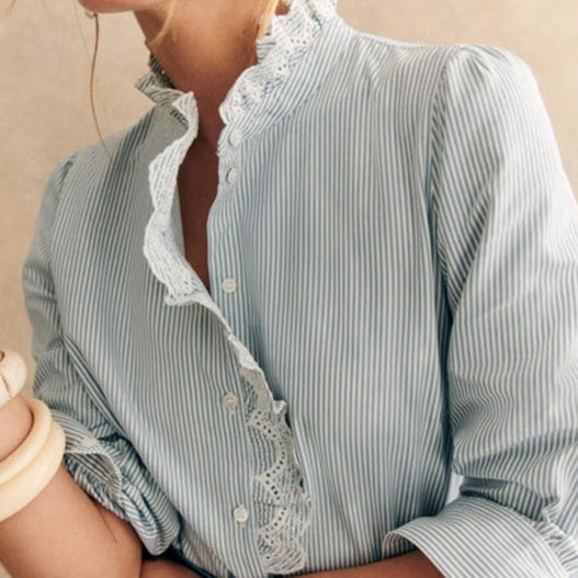Shiying Single Row Multi-buckle Shirt For Women