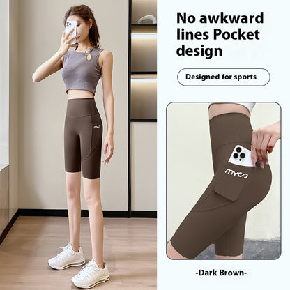 Thin Breathable Slim Tight Pants High Waist Belly Contracting Women