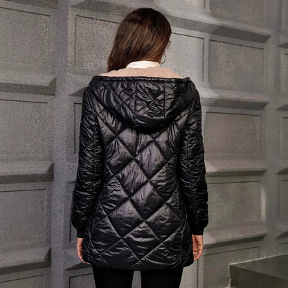 Autumn And Winter Long Sleeves Diamond Lattice