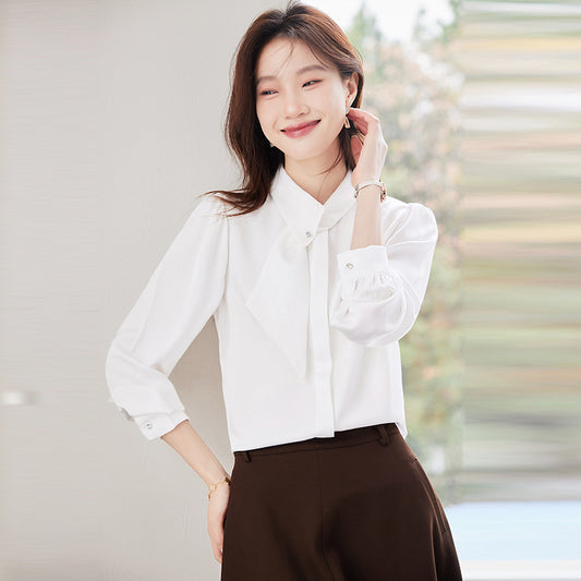 Long Sleeve Shirt Women's Professional Slim Fit Work Clothes