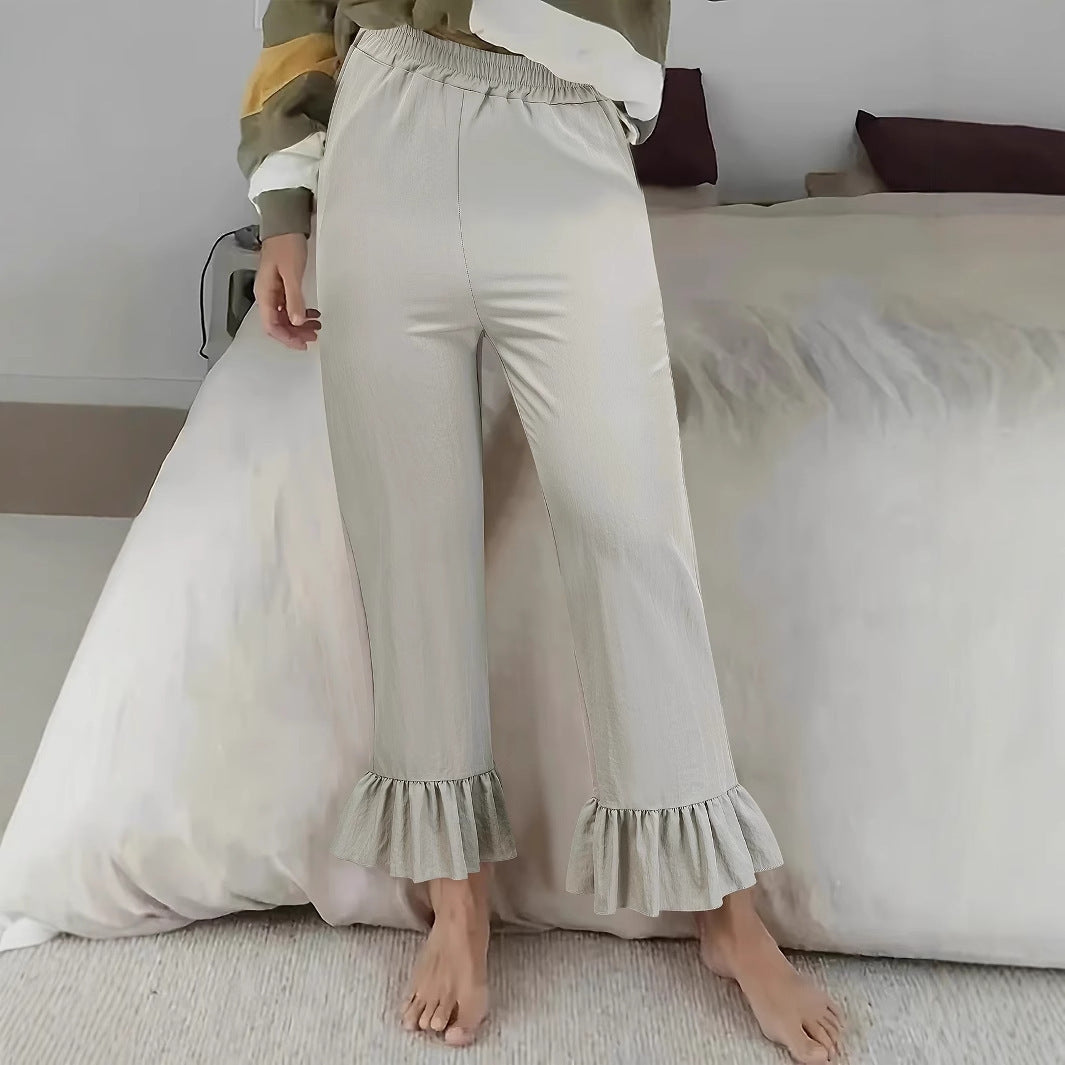 Women's Wide-leg Pants Fashion Flared Pants High Waist