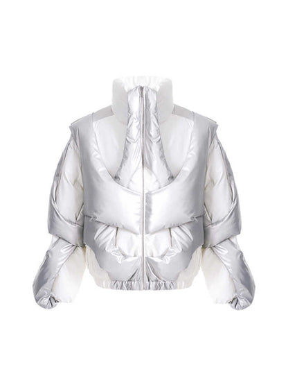 Deconstructed Design Cotton Jacket Men's Winter Thickened Down Cotton-padded Coat