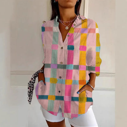 Long Sleeve Beach Travel Printed Shirt
